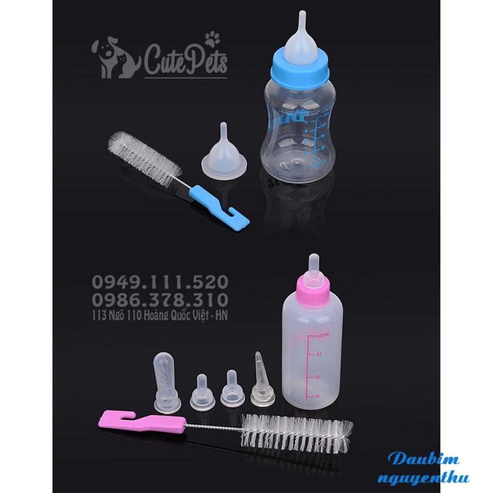 🍼 Bình sữa dành cho chó mèo con 150ml và 60ml - Genyo Phụ kiện thú cưng Pet shop hồ chí minh -YLDB