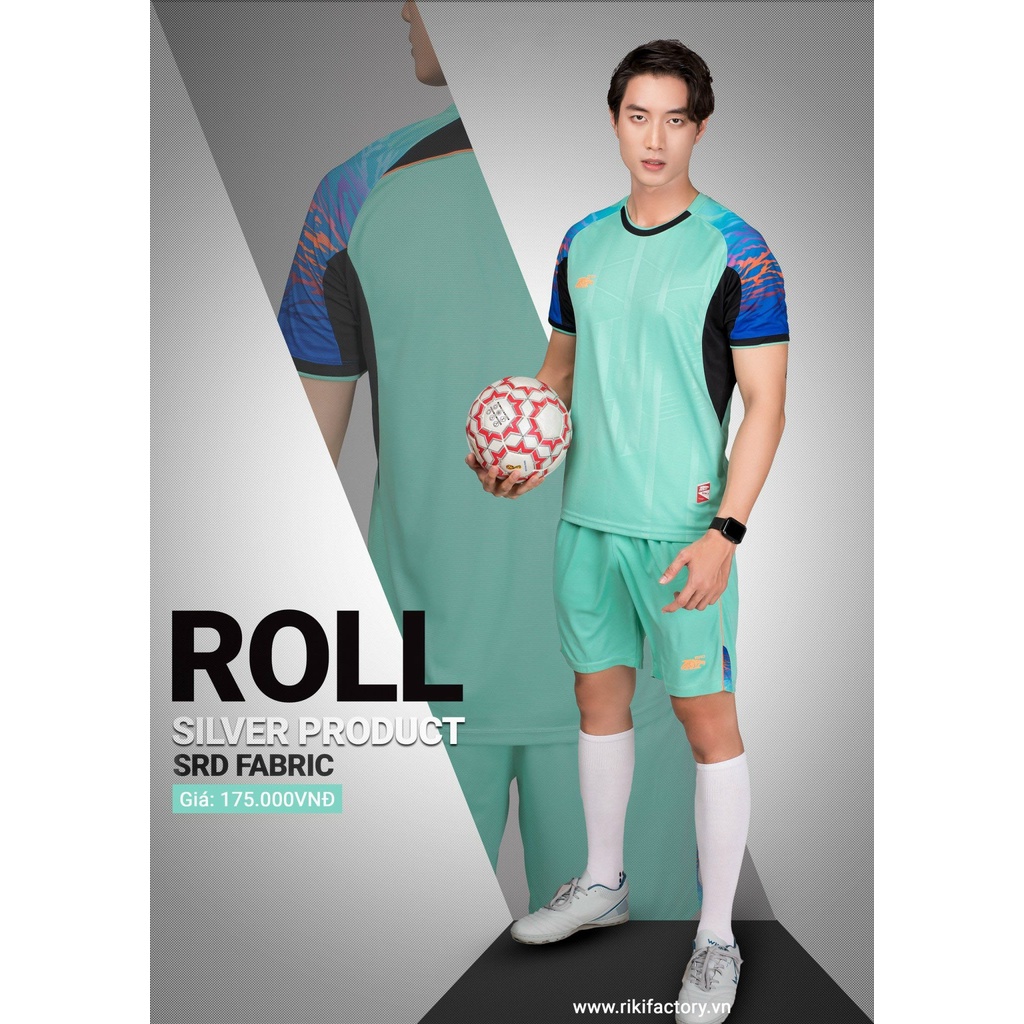 Bộ Quần Áo Đá Bóng Không Logo Riki Roll