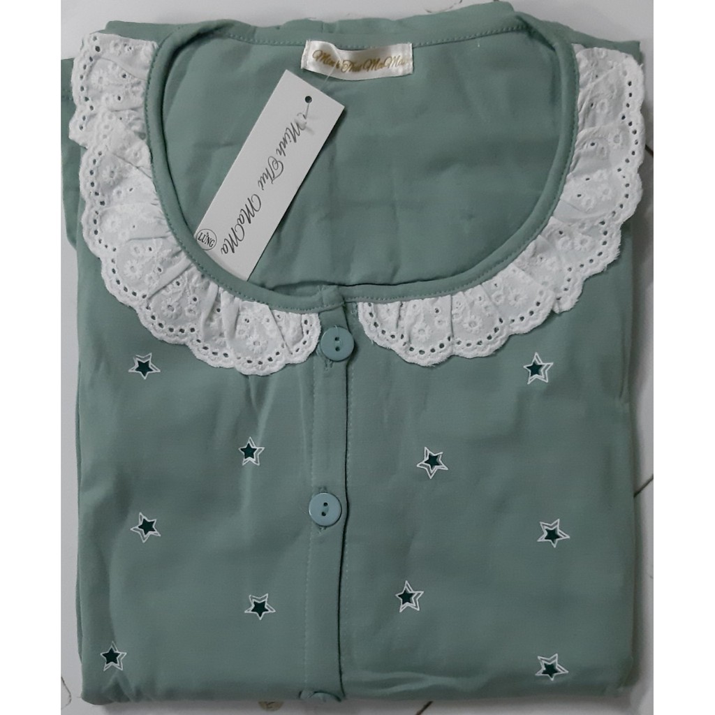 Bộ đồ bầu và sau sinh LỬNG HỌA TIẾT SAO chất cotton mềm mịn BL812