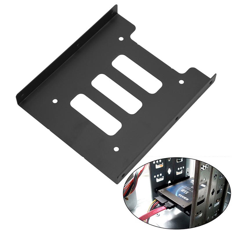 btsg 2.5&quot; to 3.5&quot;SSD HDD Metal Adapter Mounting Bracket Hard Drive Holder Dock For PC