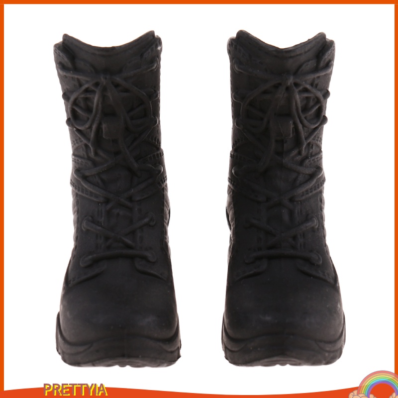 [PRETTYIA]1/6 Scale   Shoes Combat Boots Tactical Boots for 12\" Phicen Figures