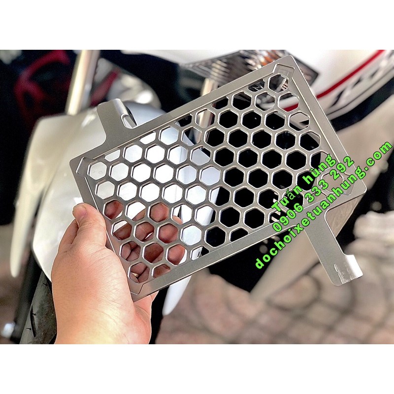 Che két nước Exciter 155 /ex155  kiểu indo nhôm CNC cao cấp - bảo vệ két nước ex155 - đồ chơi xe ex155