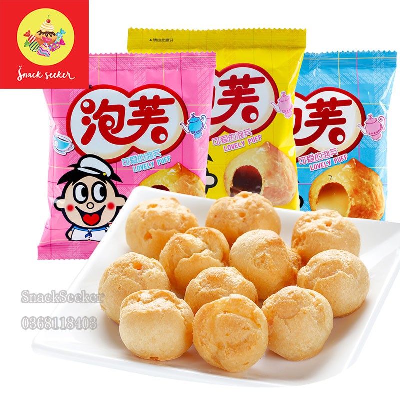 Bánh Su Kem ăn vặt siêu ngon _ SNACK SEEKER😋😋😋_Ăn sáng tiện lợi cho cả nhà-Bánh nhân kem