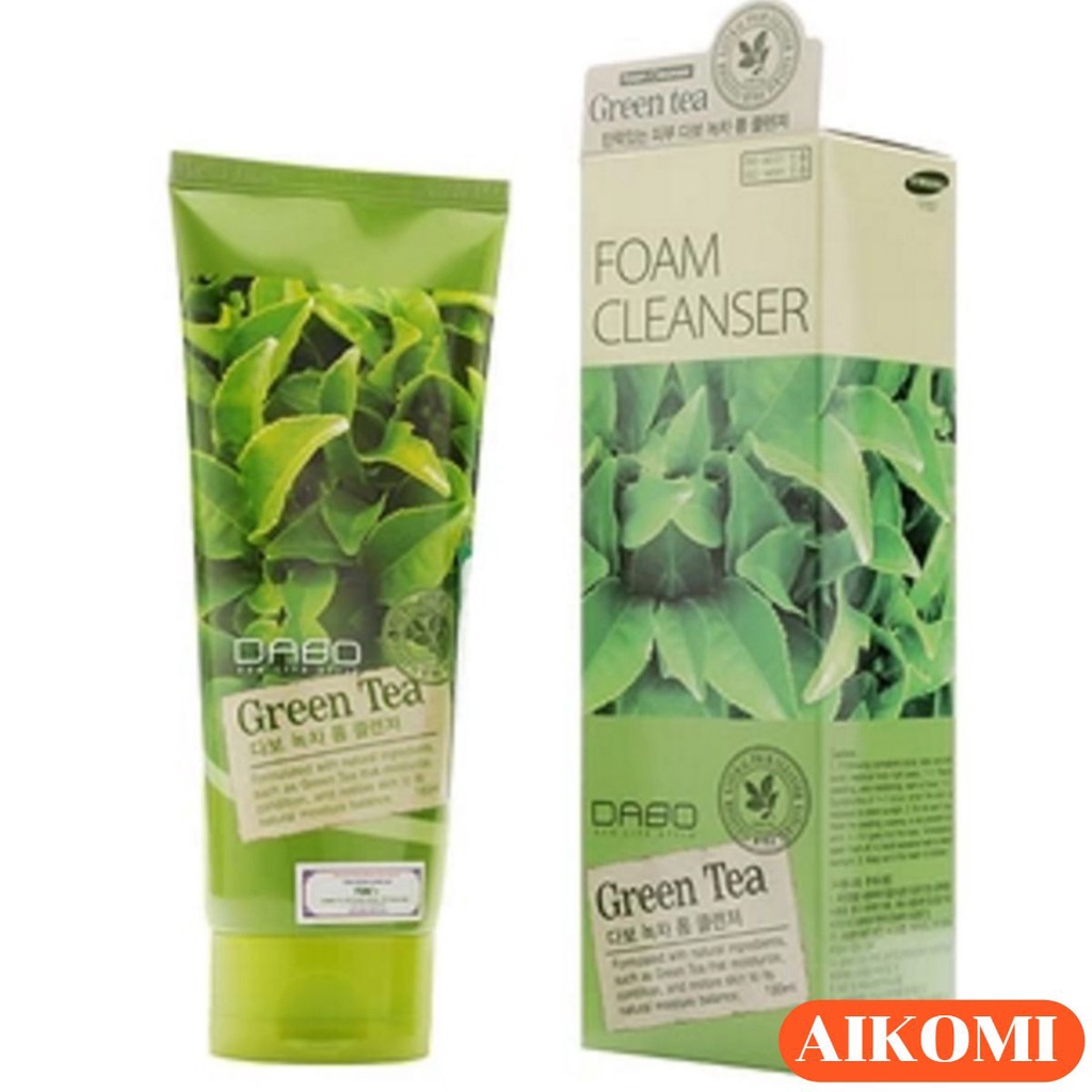 Sữa Rửa Mặt Trà Xanh DABO Hàn Quốc -CLEANSER 180ml trắng da, sạch mụn ,diệt khuẩn, mờ nám hiệu quả