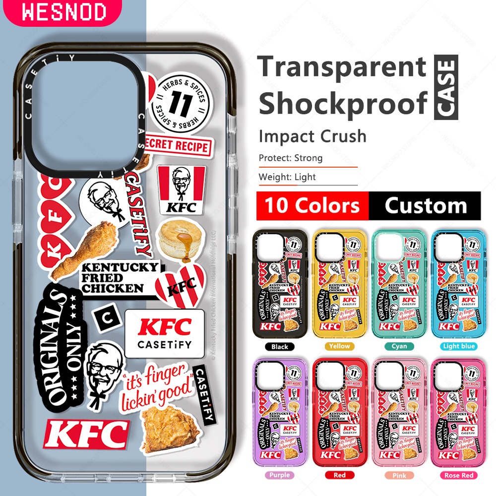 chống sốc suốt Thời Trang đẹp Ốp Điện Thoại In Hình KFC Sáng Tạo Cho IPhone 12 Pro Max 13 Mini 11 7 8 Plus 15 14 Xs X Xr Se2020 gấu dẻo Mềm Silicon chống va Siêu Mỏng thương hiệu điện thoại ốp chống bẩn trong nắp