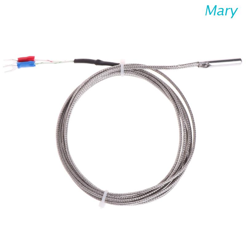 Dây Cảm Biến Cặp Nhiệt 2m 0-600°C Đầu Dò Bằng Thép Không Gỉ 5*30mm