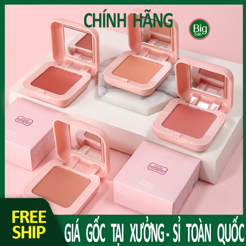 ❣️FREE SHIP❣️ Phấn Má Hồng Đơn Sắc Lameila  Novo Blusher Color Geometry Nội Địa Trung BIG SALE MART