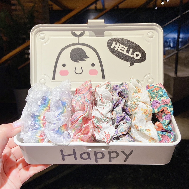 Băng Đô Co Giãn In Họa Tiết Dễ Thương Phong Cách Hàn Quốc Thời Trang Cho Nữ 7