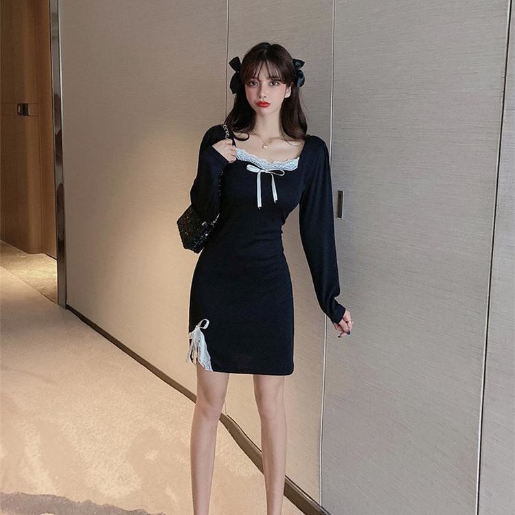 Đầm Ren Tay Dài Thời Trang Dành Cho Nữ | BigBuy360 - bigbuy360.vn