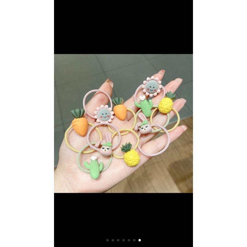 Vỉ 10 dây buộc tóc cho bé gái