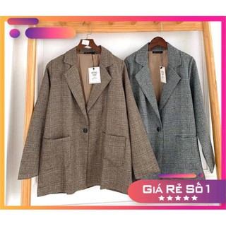 ( min pod ) [ẢNH THẬT+VIDEO] Áo Khoác Dạ Blazer/Vest  Form Rộng Ullzzang real