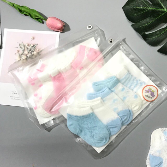 Set 5 đôi tất lưới baby sock cho bé .