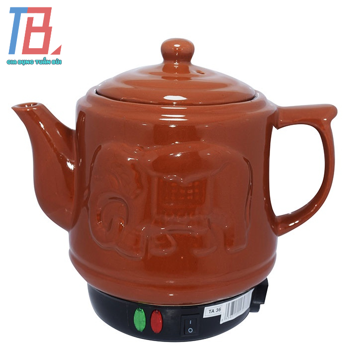 Ấm sắc thuốc Trường An TA36 dung tích 3.2L công suất 420W, tặng kèm vòng sứ - Màu ngẫu nhiên - Chính Hãng BH 12 tháng
