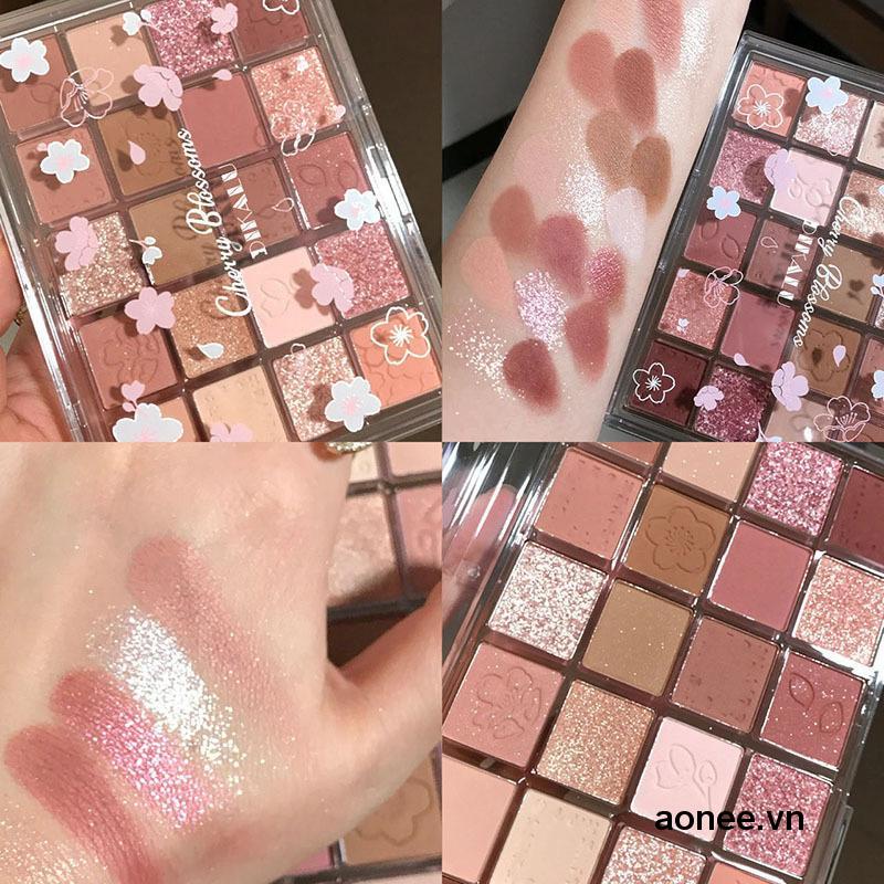 ✨✨Bảng phấn mắt 20 màu Evening Sakura Dance Eyeshadow Palette tông cam đào hồng đất