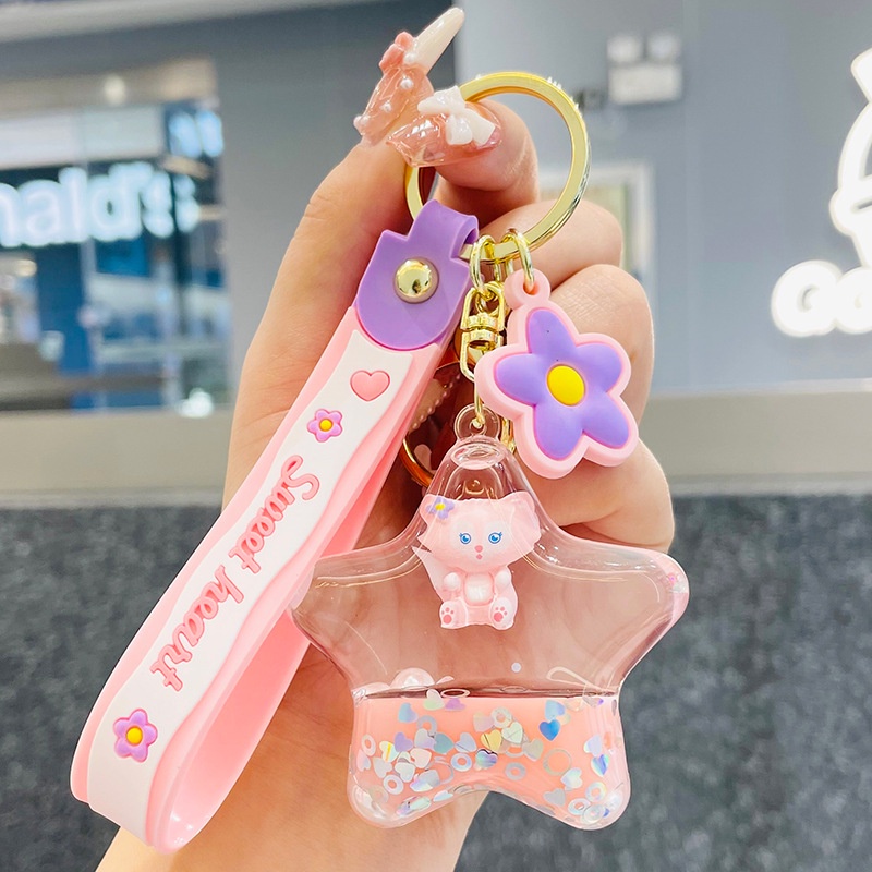 🧋🧋🧋Móc khóa con cáo màu hồng dễ thương MCC - Móc khoá ly