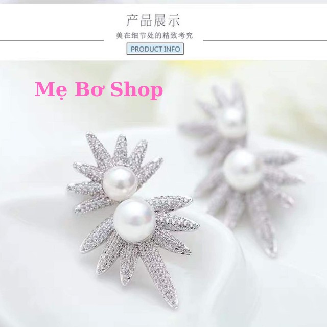 Bông Tai Dáng Dài Hình Cánh Hoa Đơn Giản Phong Cách Hàn Quốc