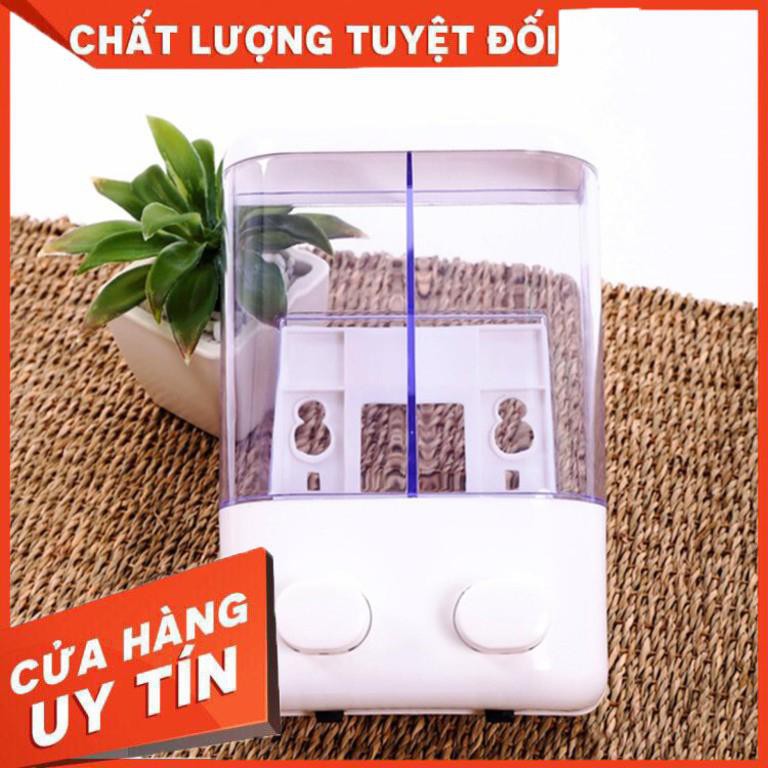 [XẢ KHO+FREE SHIP] Hộp nhả dầu gội,nước rửa tay 2 ngăn hoặc 1 ngăn tiện lợi