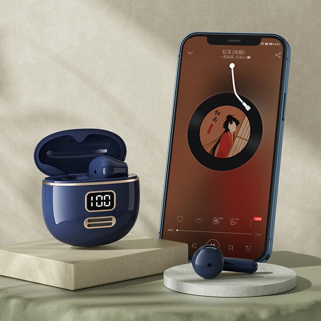 Tai nghe True Wireless Remax TWS-36 phong cách retro - Remax Vietnam (Bảo Hành 1 Đổi 1 Trong 12 Tháng)