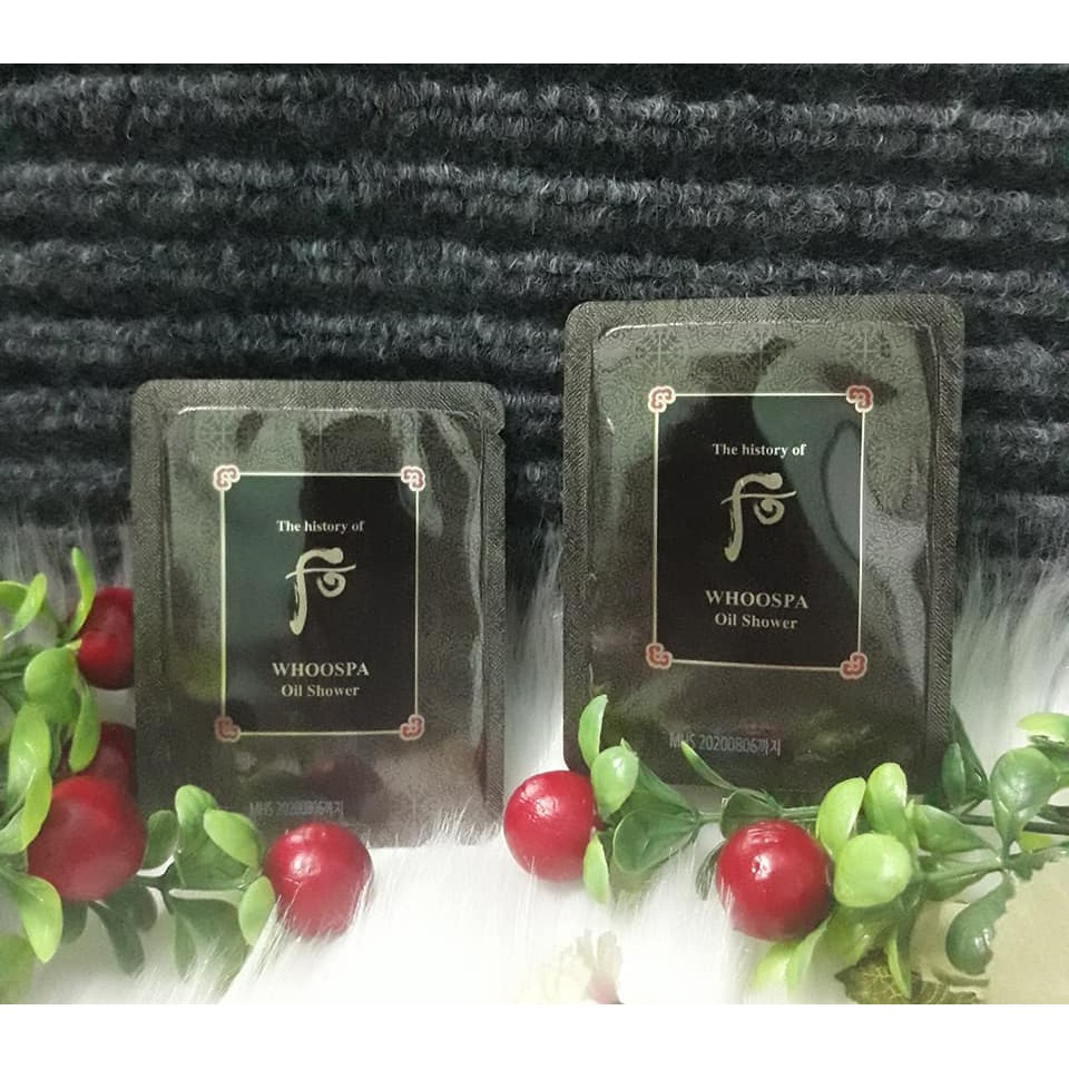 Combo 5 gói Sữa tắm Whoo Spa Oil Shower