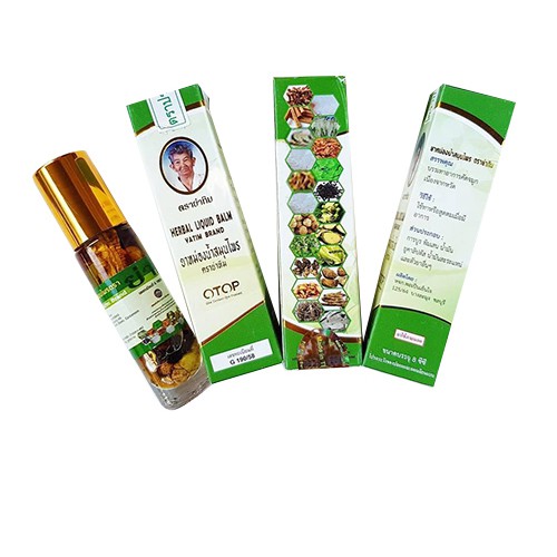 Dầu 22 vị thảo dược Thái Lan OTOP Herbal Liquid Balm Yatim Brand 8ml
