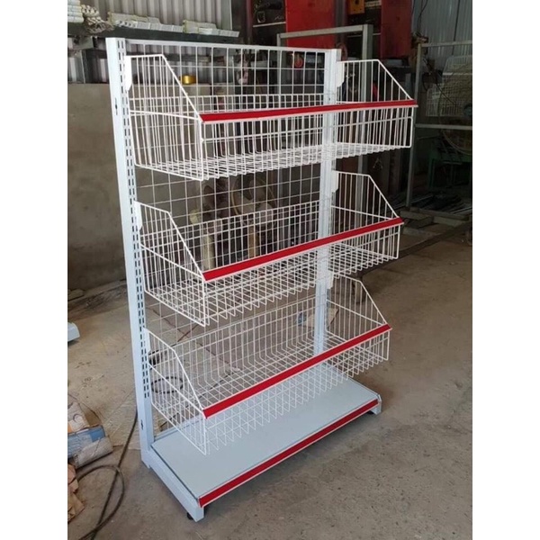 Kệ để hàng có giỏ ( Cao 1m8 x Dài 90cm )