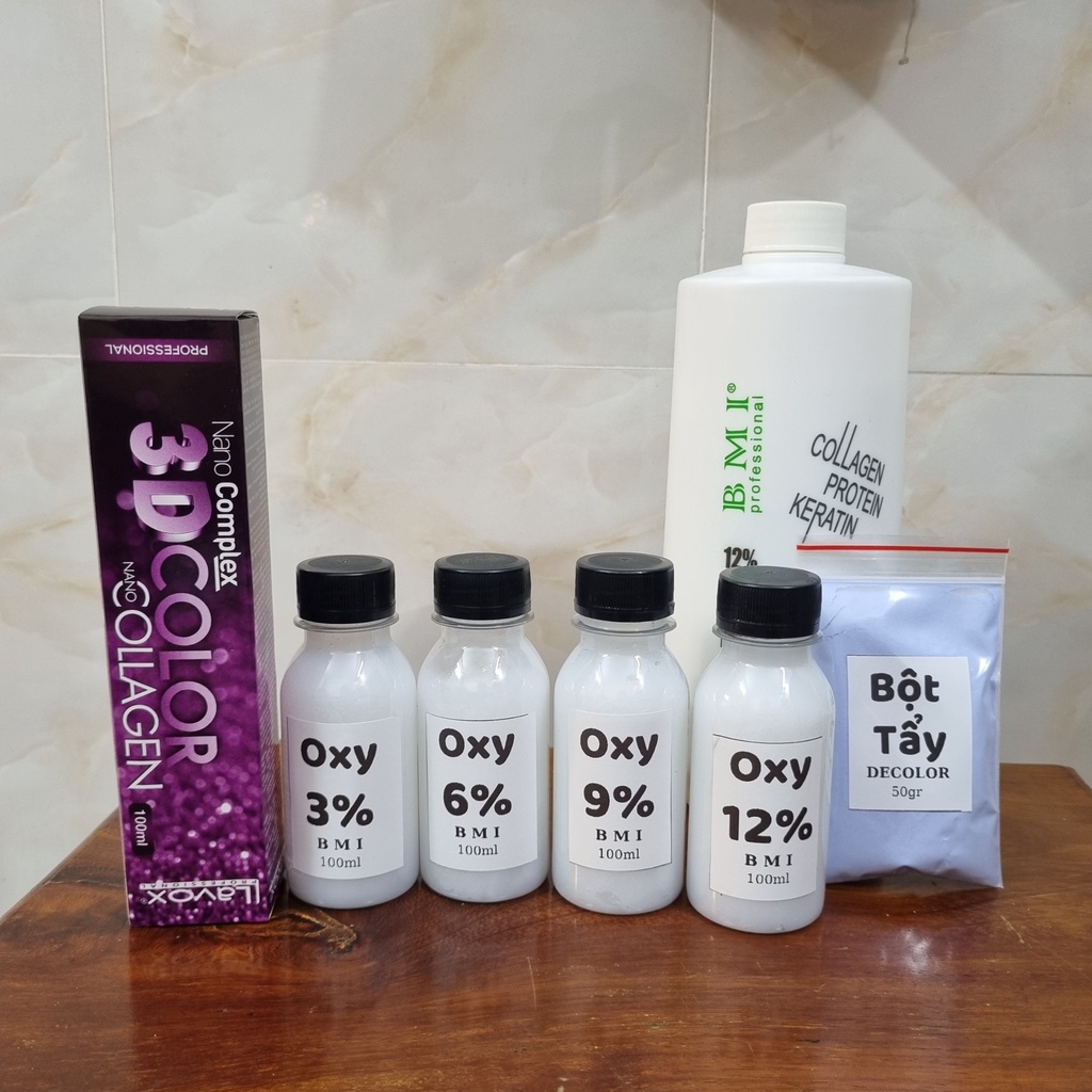 Thuốc nhuộm Lavox 3D Nano Collagen full màu