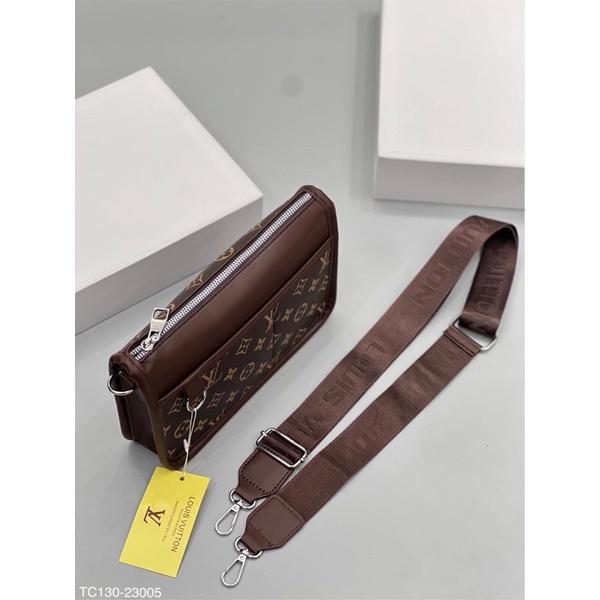 Túi Da Đeo Chéo L.V Thời Trang Sang Trọng Cho Nam Nữ