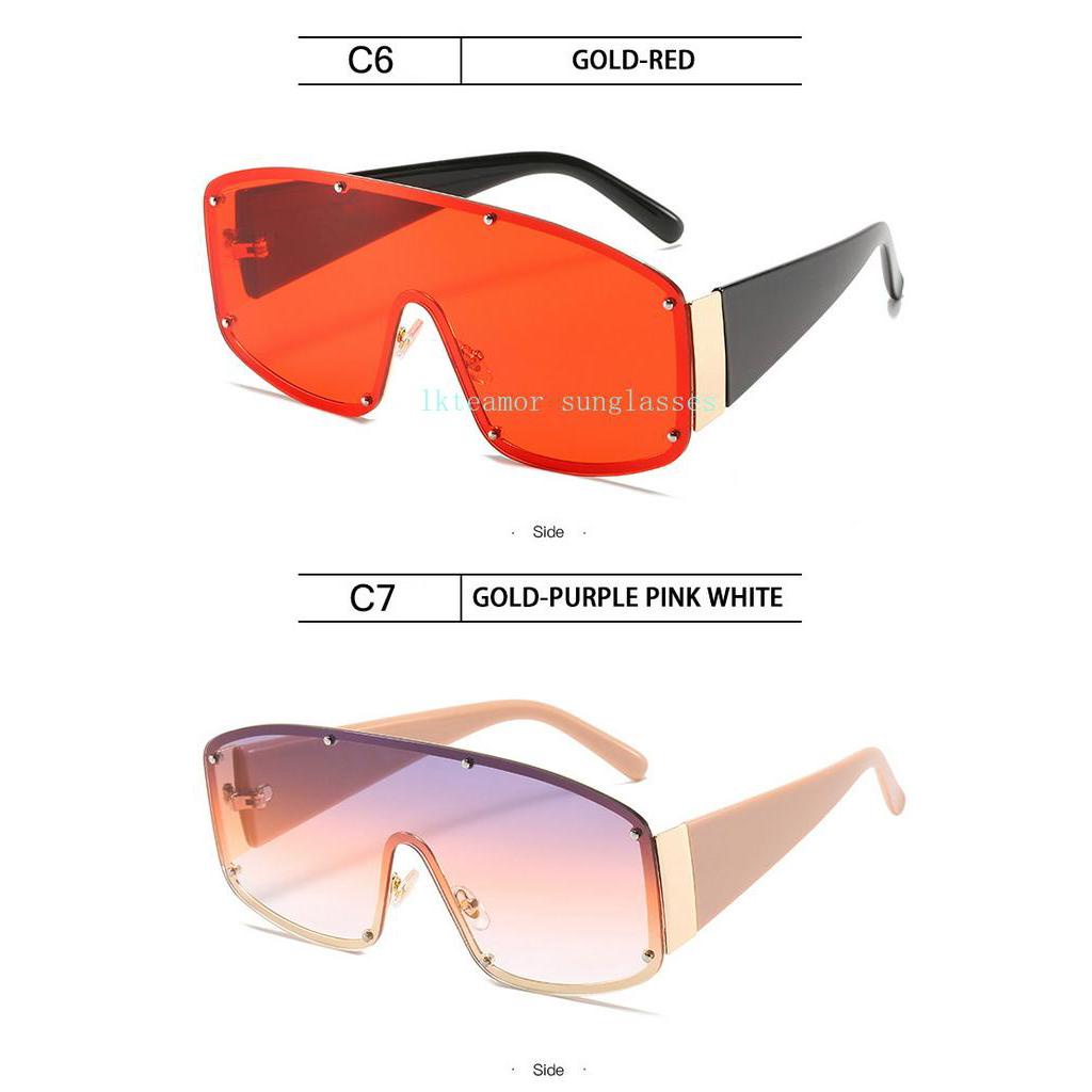 Kính Mát Gọng Lớn Đính Đinh Tán Phong Cách Âu Mỹ Cho Nữ