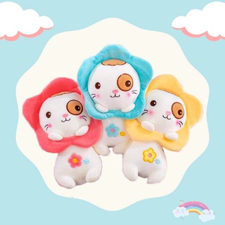 [CHUYÊN SỈ GIÁ SỐC] Gấu Bông Mèo Con Đeo Hoa Size 25cm (3 Màu)