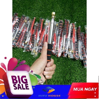 Combo 2 cán cờ 1m6 đầu đồng dành cho hướng dẫn viên du lịch và công ty lữ hành