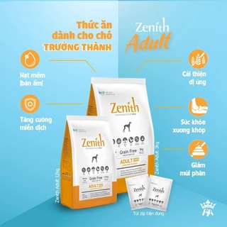 ZENITH ADULT Thức ăn hạt mềm cho chó trưởng thành 3kg ( Date xa)