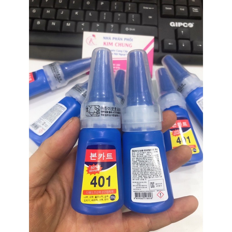 Keo 401 dán móng nail siêu chắc, gắn đá siêu bền (20g)