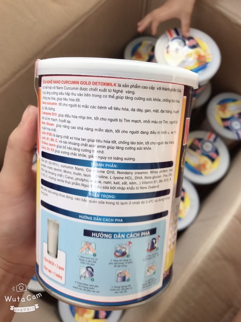 Sữa nghệ nano curcumin gold detoxmilk hộp 900g | BigBuy360 - bigbuy360.vn