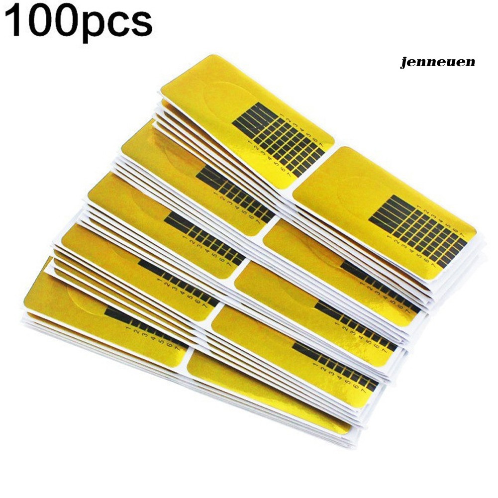 Bộ 100 Miếng Dán Giúp Định Hình Móng Tay