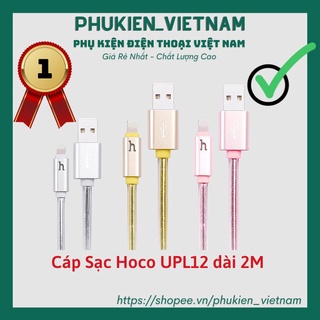 Cáp Sạc Hoco UPL12 dài 2M có đèn LED báo sạc dành cho 6-13pm