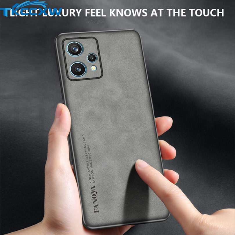 Ốp Điện Thoại Da PU Phối Vải Viền Dẻo Thời Trang Cho Realme GT Neo 2 2T 3 GT2 Pro GT Master Realme 9 Pro+