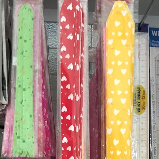 Nơ rút gói quà 1 túi 10 dây nơ bản 5cm