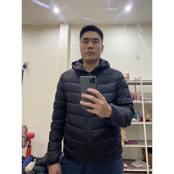 Áo lông vũ nam có mũ uniqlo 2022