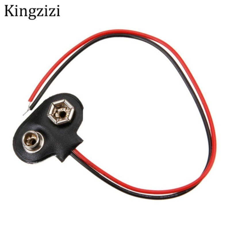 Set 10 Dây Cáp Kết Nối Pin 9V Chiều Dài 15cm
