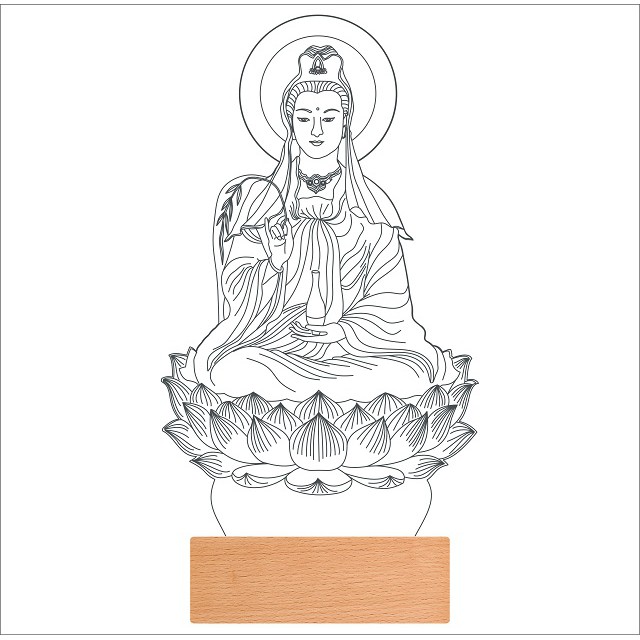 [Giá gốc] Đèn Phật Quán Thế ÂM Bồ Tát