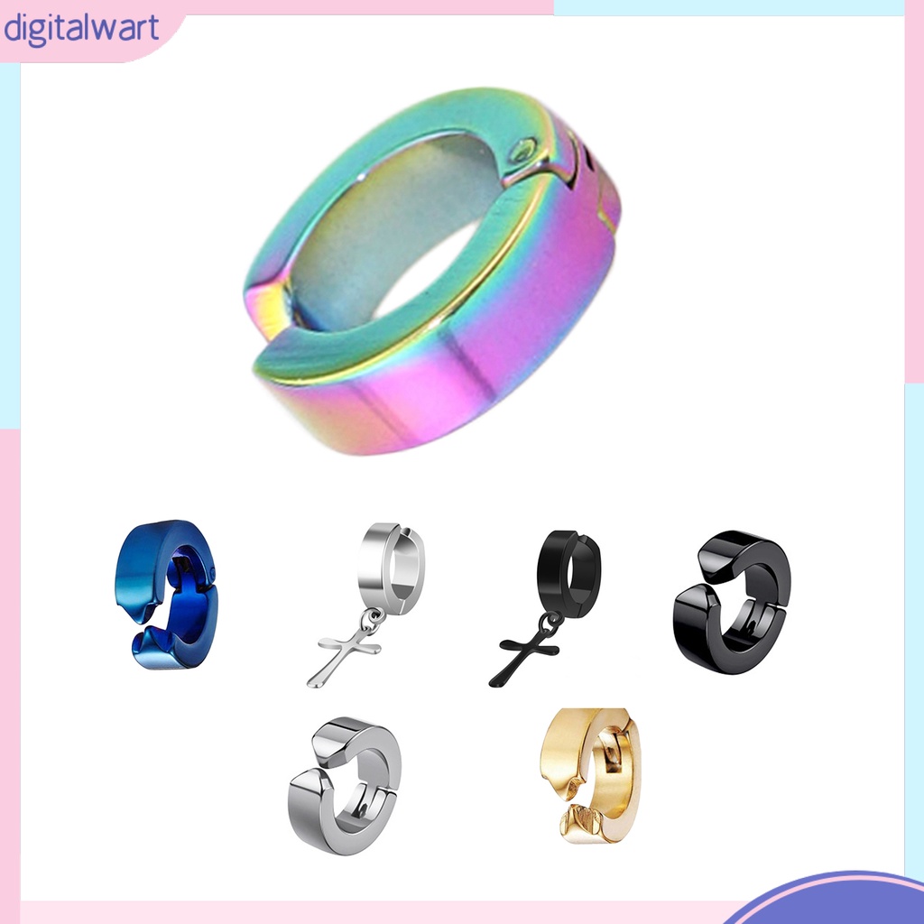 Khuyên kẹp vành tai không cần xỏ bằng thép titan thời trang cá tính