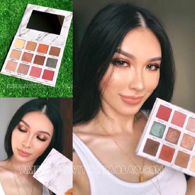 Bảng phấn mắt Lameila 12 màu vỏ trắng hàng nội địa Trung | BigBuy360 - bigbuy360.vn