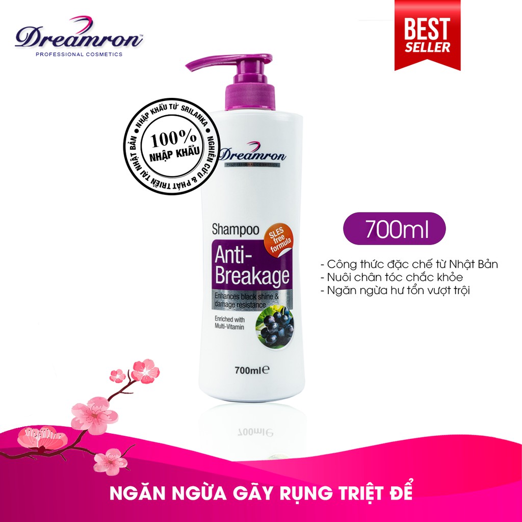 Dầu Gội Ngăn Ngừa Rụng Tóc DREAMRON - Anti Breakage Shampoo 700 ml