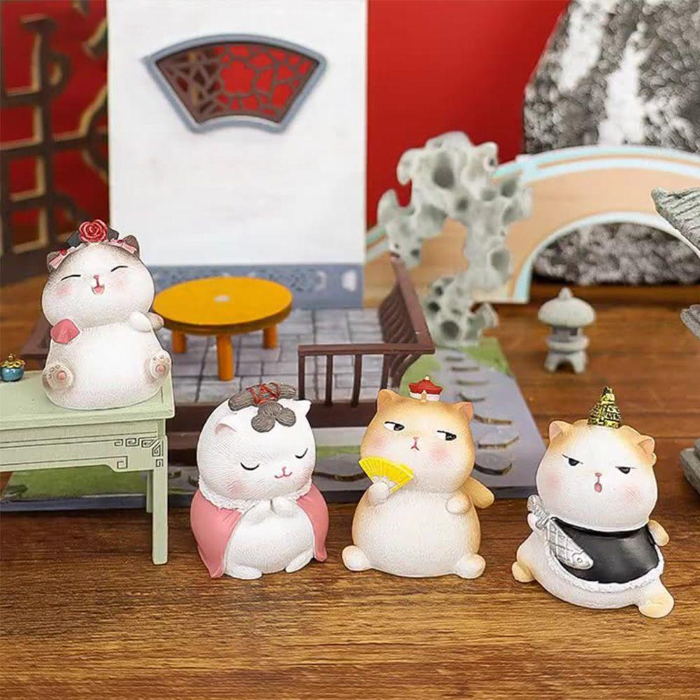 LAKAMIER Đồ trang trí Chú Mèo Bằng Nhựa Resin Để Bàn Trang Trí Tiệc Tùng