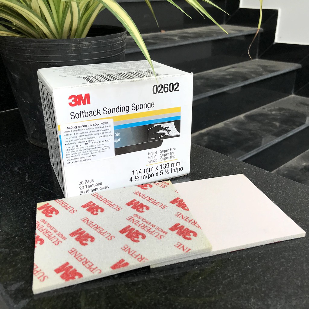 Nhám Xốp Mịn 3M 02602 SuperFine Softback Sanding Sponge