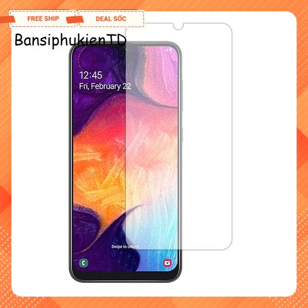 Kính cường lực samsung Galaxy A20 /A30 /A50 trong suốt tặng kèm giấy lau