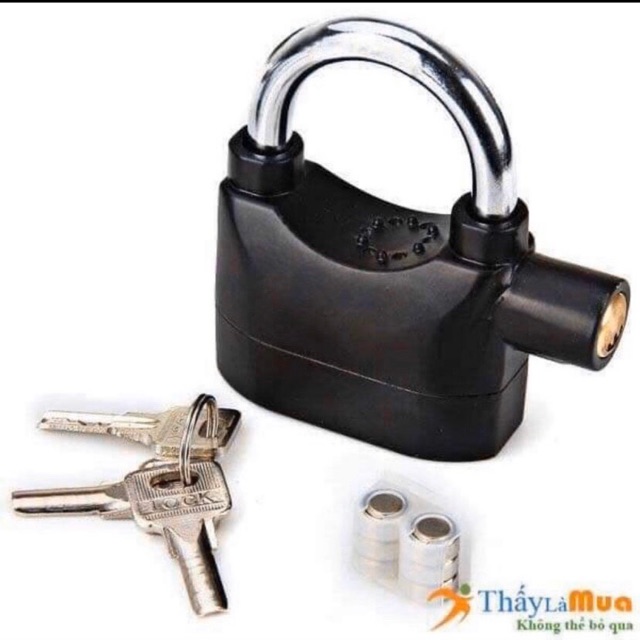 Khoá chống trộm có còi kêu báo động