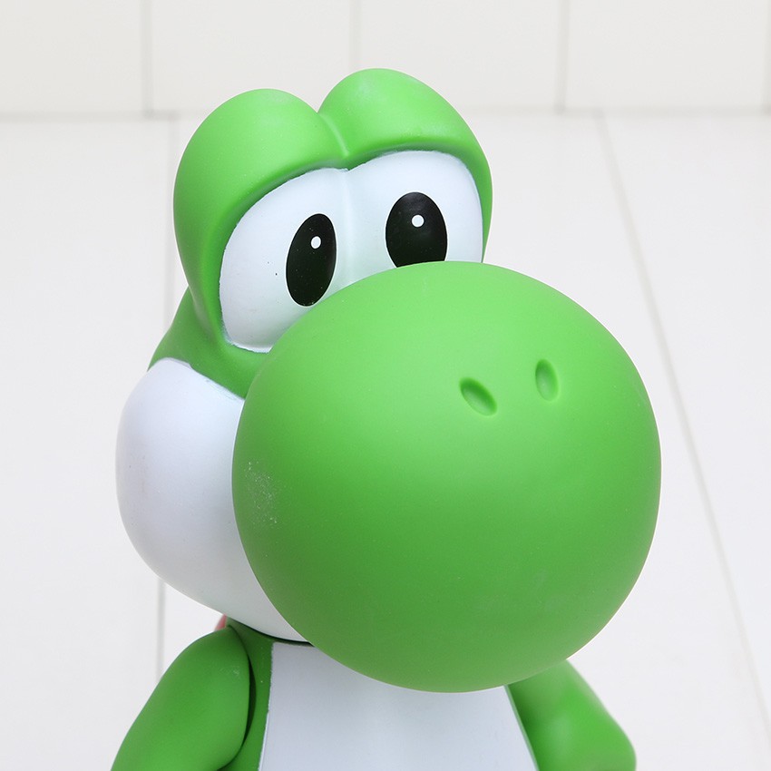 Đồ chơi mô hình nhân vật Super Mario Kinopio Yoshi kích thước 23cm 9inch bằng PVC cao cấp