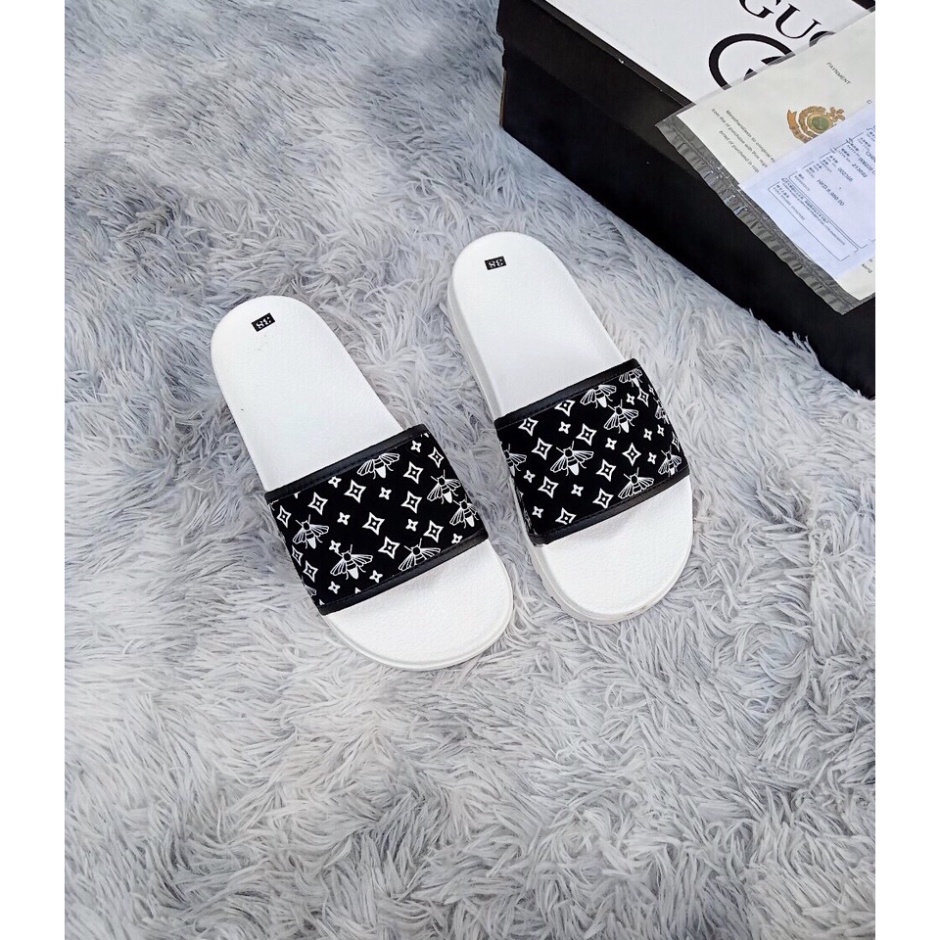 Dép nam quai ngang cao cấp Quai hình ong -dép đế trắng phong cách thời thượng 2021