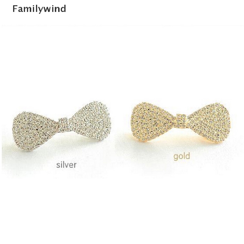 Kẹp tóc hình nơ đính pha lê thời trang 2017 sáng tạo cho nữ